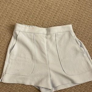 Aritzia Wilfred free medium light blue high waisted shorts